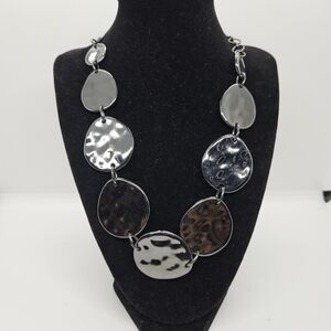 Chico's heavy gunmetal necklace